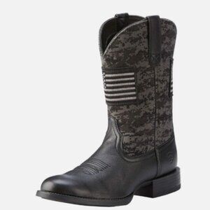 Ariat Sport Patriot Western Performance Boots Men's 11-EE US Black Camo 10042405